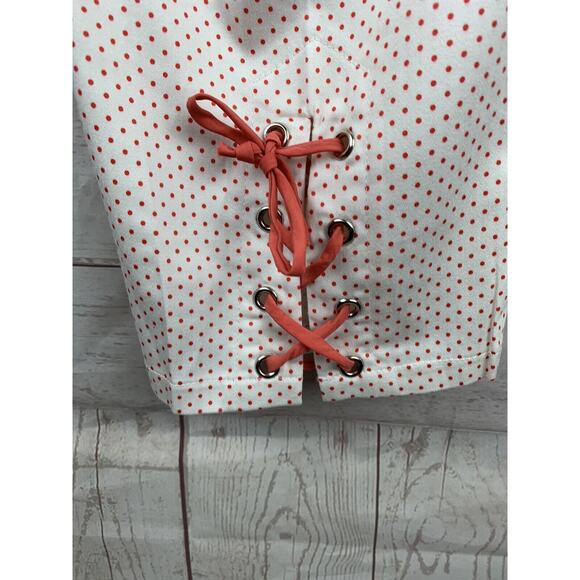 Rose Rose style 205-9176 Ladies sz 10 cropped polka dot pants‎ with lace ankles - Picture 4 of 7